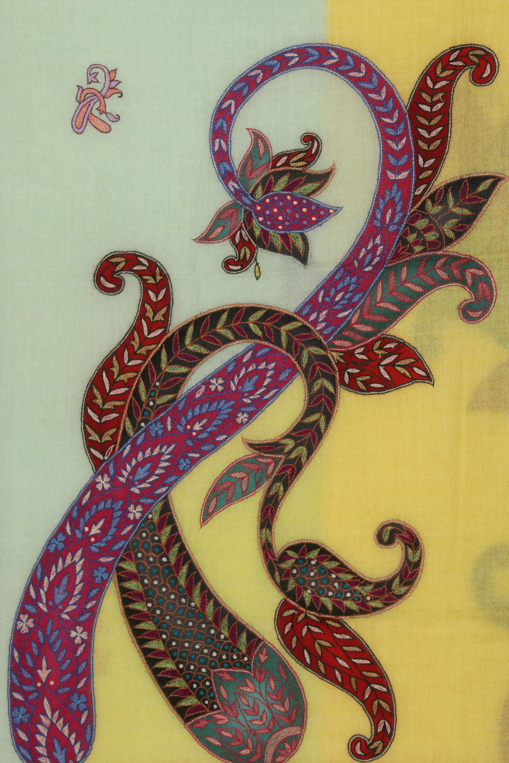 Image of Kashmiri Hand Embroidered Pure Pashmina Stole
